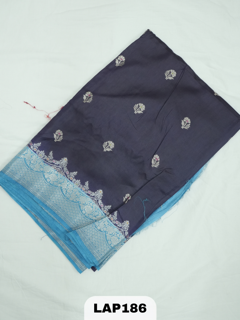 Banaras kora dupion silk saree