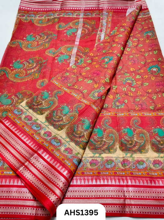 Pure Kota Cotton Digital Print Saree