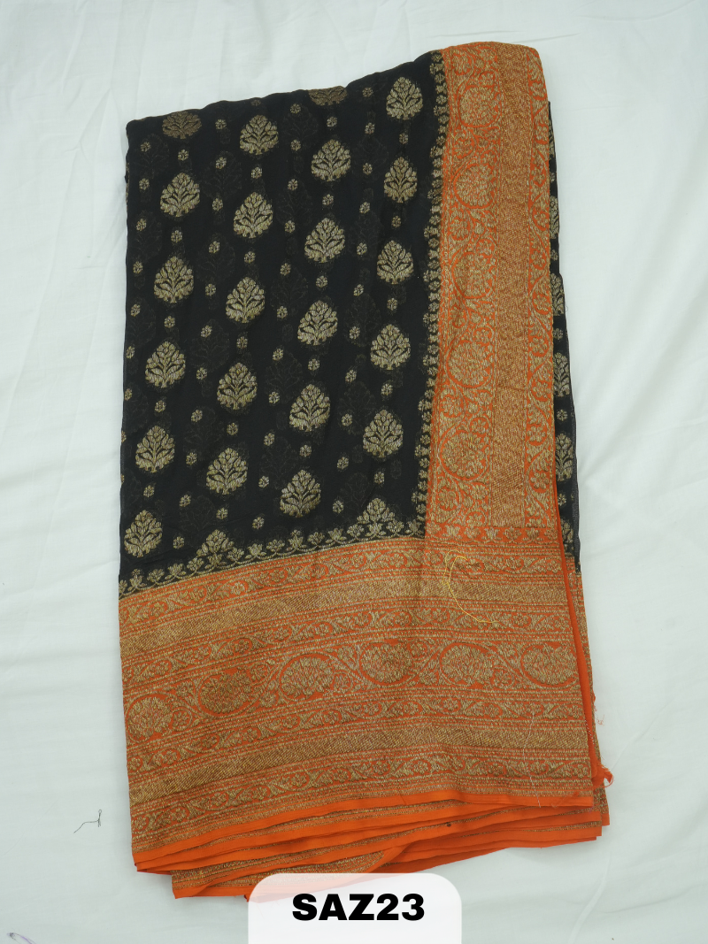 BANARAS ANTI KHADI GEORGET SAREE