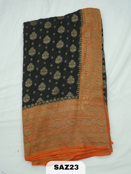 BANARAS ANTI KHADI GEORGET SAREE