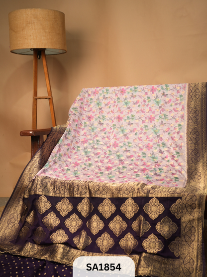 MYSORE PURE CHINNON CREPE RICH PALLU