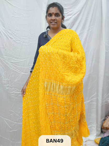 SEMI GAJI BANDHANI GHARCHOLA PALLU