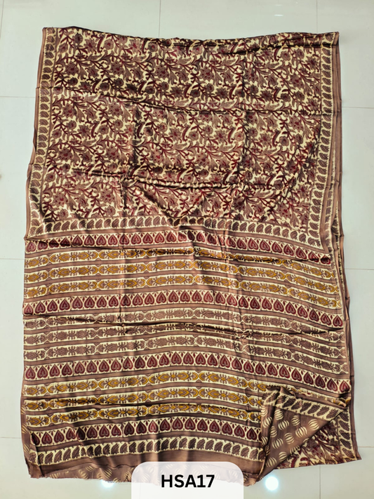 VANASPATI - VEGETABLE HANDBLOCK MODAL SAREE