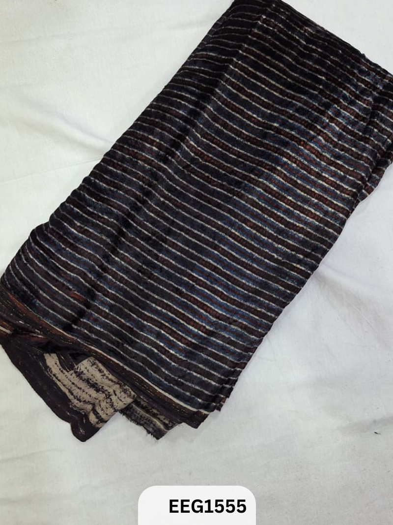 VELVET AJRAKH PRINT FABRIC-1MTR