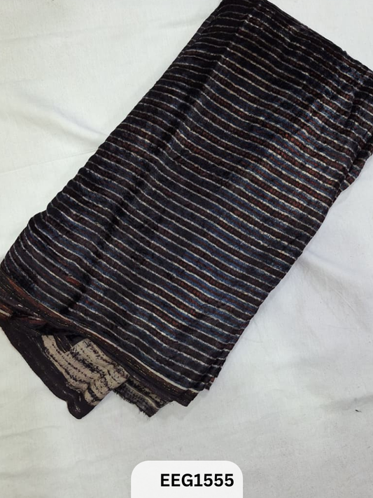 VELVET AJRAKH PRINT FABRIC-1MTR