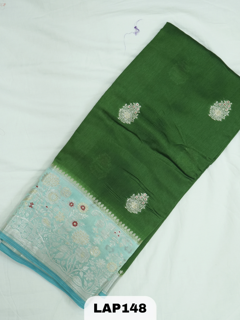 Banaras kora dupion silk saree