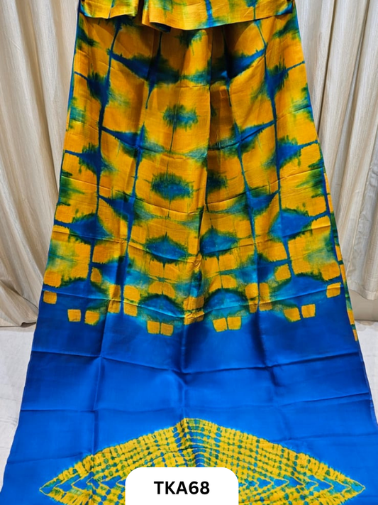 Pure Bishnupuri Silk - Shibori work saree