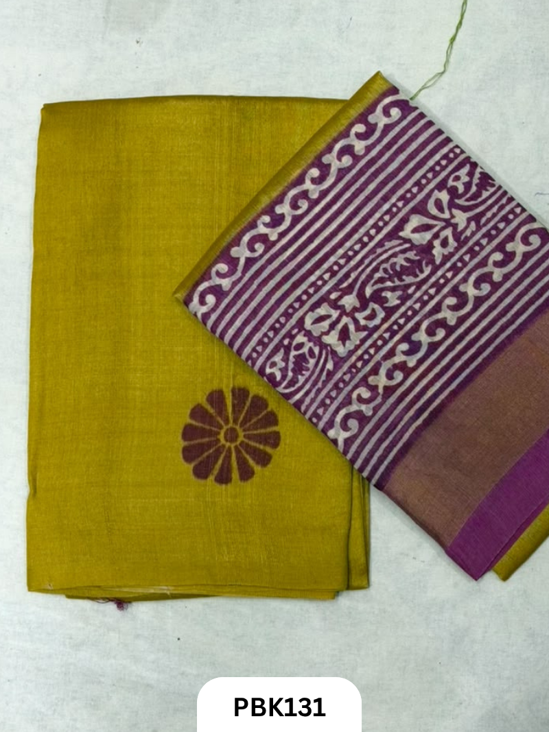 Pure Tussar Silk Salwar 2pc Top 2.5 + Duppatta 2.5  44 width