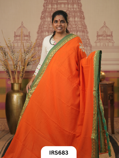 Chettinadu Saree With Barmer Aplique Work