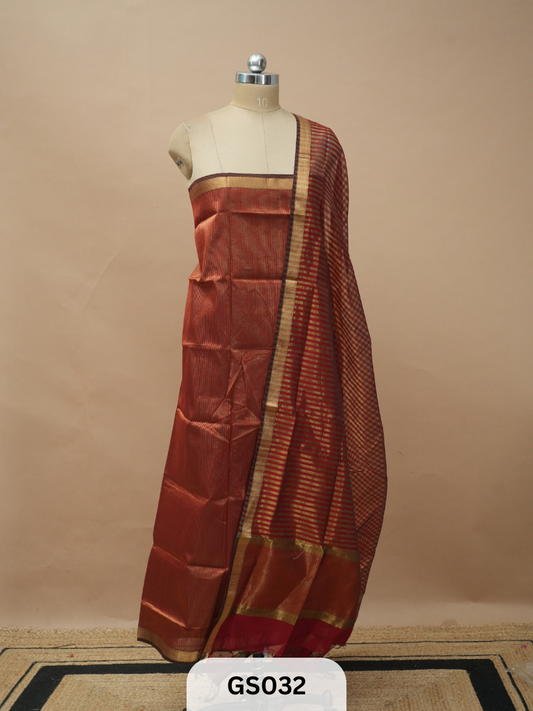 Chettinad Cotton Salwar Suit - 3Pcs Unstitched