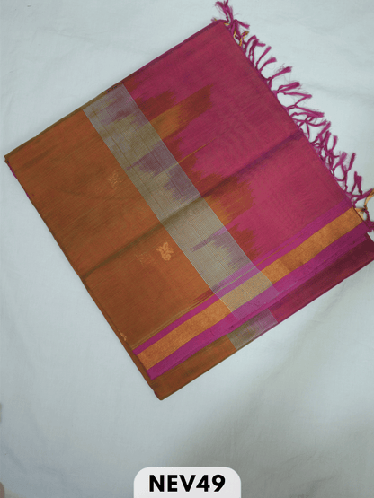 SMALL BORDER WITH BODY BUTTA SILK COTTON SAREE