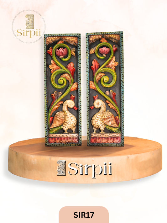 Wooden Annam Wall Frame Pair - Height 24" INCH, WIDTH 8"INCH