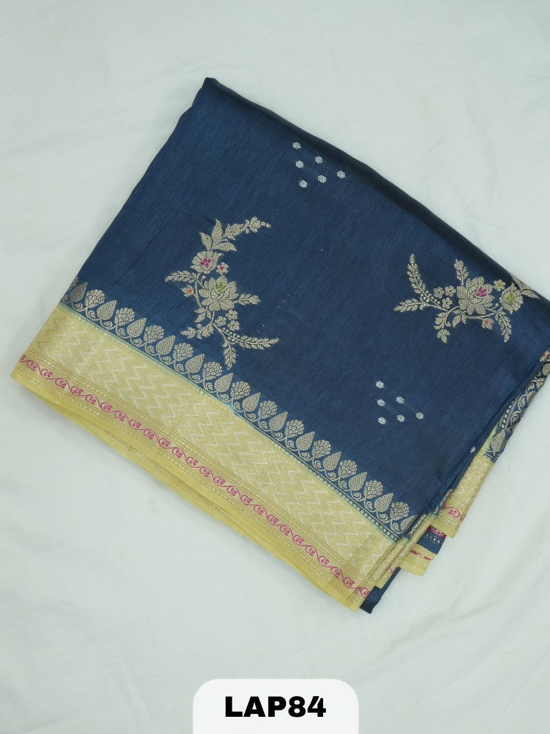 Banaras kora dupion silk saree