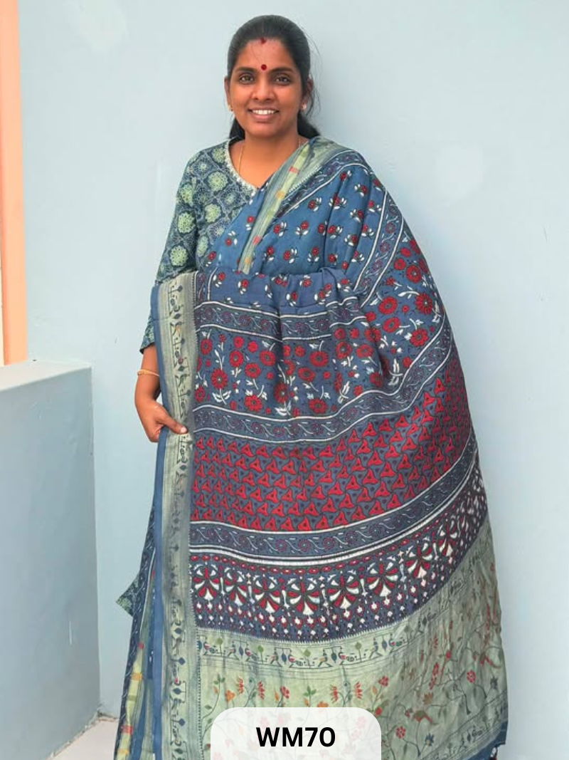 MODAL WITH PAITHANI SAREE