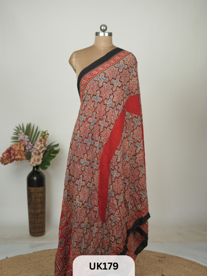 MODAL HANDBLOCK DUPATTA