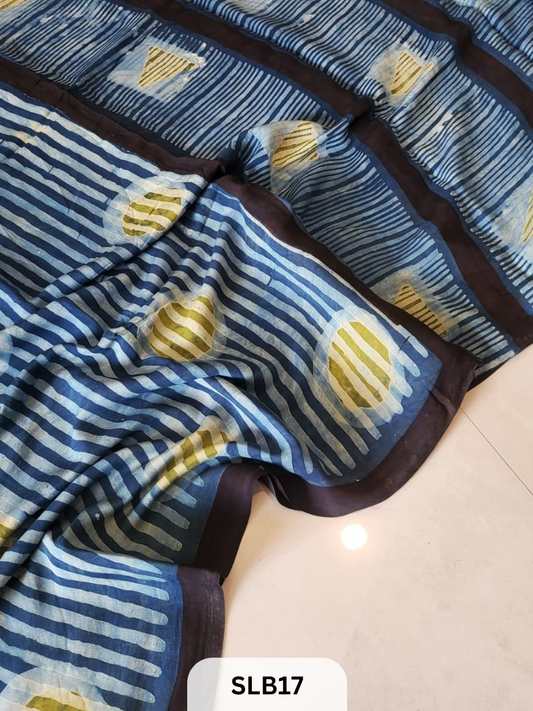 NASPHAL AJRAKH VANASPATHI MODAL HANDBLOCK PRINT SAREE