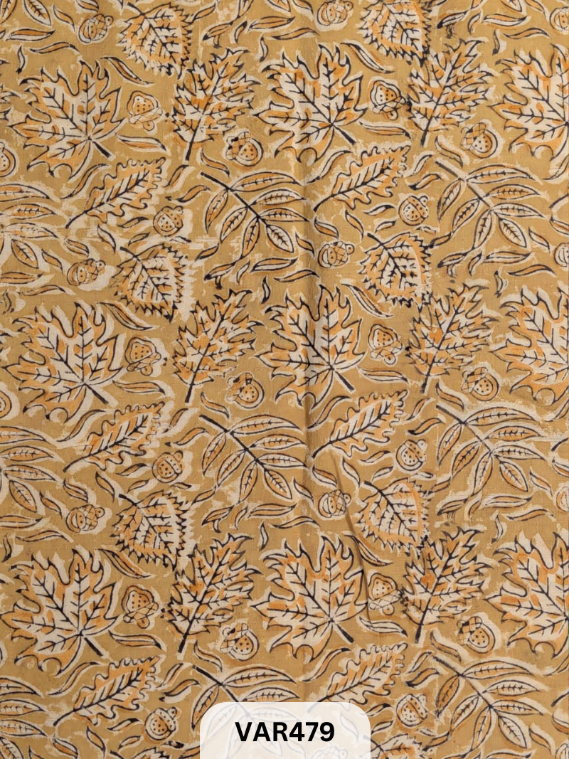 Kalamkari Hand printed - Fabric -1mtr