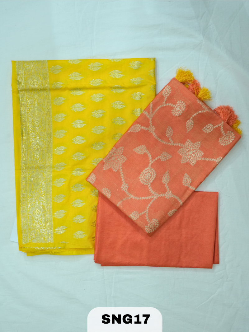 Banarasi Chiniya Silk 3 Pcs Salwar Suit