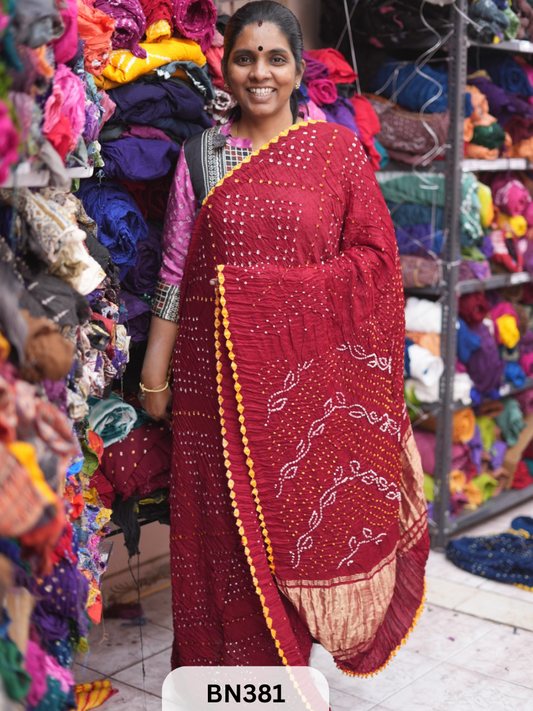 SEMI TISSUE AAMBADAL SAREE WITH LAGDI PATTA