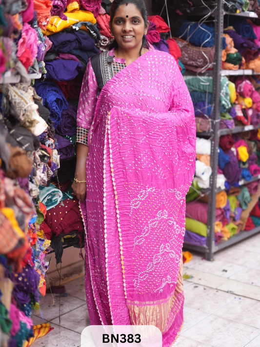 SEMI TISSUE AAMBADAL SAREE WITH LAGDI PATTA