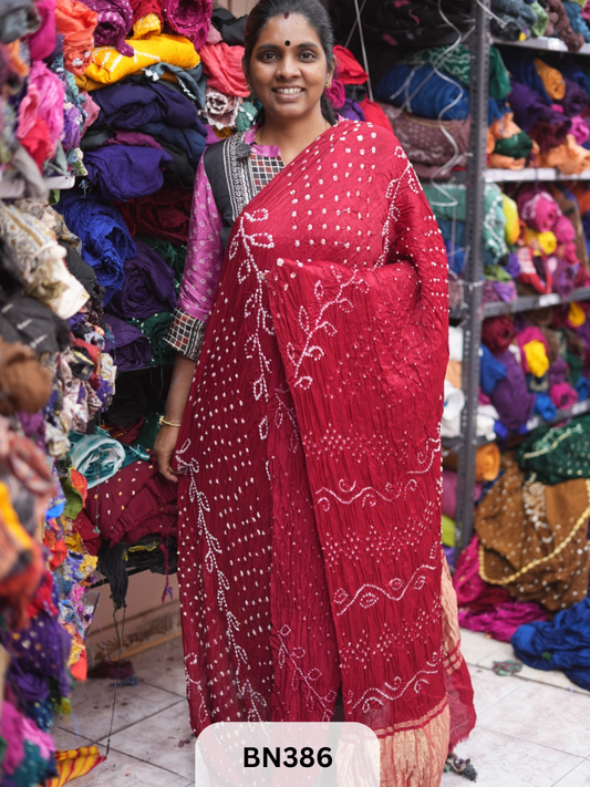 SEMI TISSUE AAMBADAL SAREE WITH LAGDI PATTA