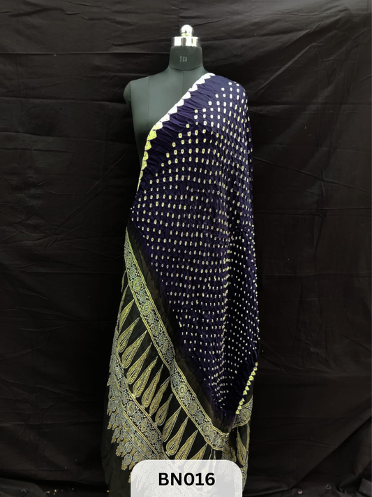 AJRAKH BANDHANI DANI EDGING DUPPATA