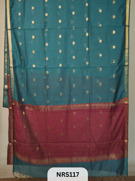CHANDERI INSPIRED MAHESWARI SAREE