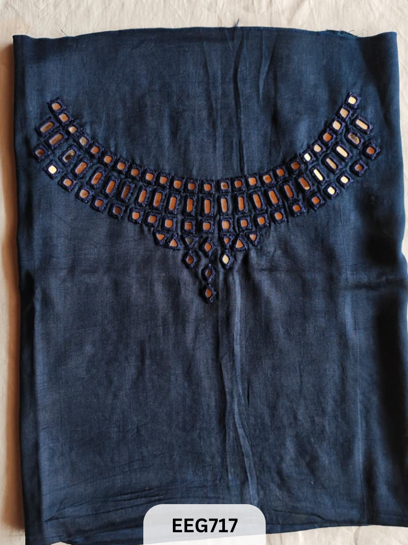 MASHRU MIRROR WORK UNSTITCHED BLOUSE  PIECE