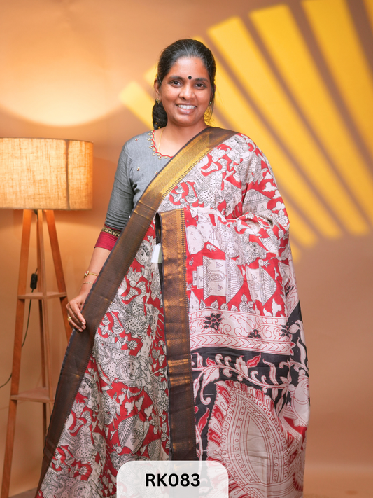 Kalamkari Chennuri Silk saree Ravi Sun Kalamkari