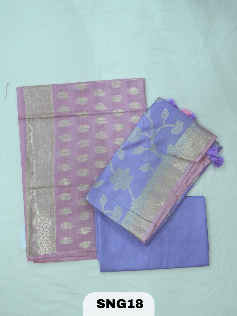 Banarasi Chiniya Silk 3 Pcs Salwar Suit