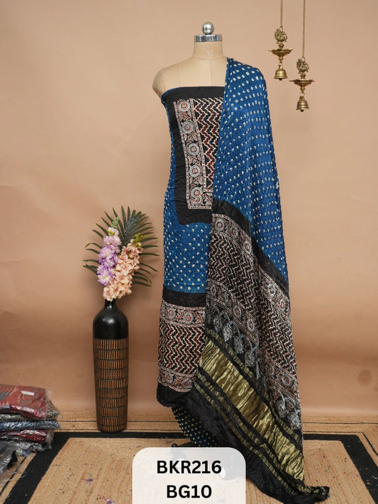 BANDHANI AJRAKH WITH LAGDI PATTA | SALWAR SUIT