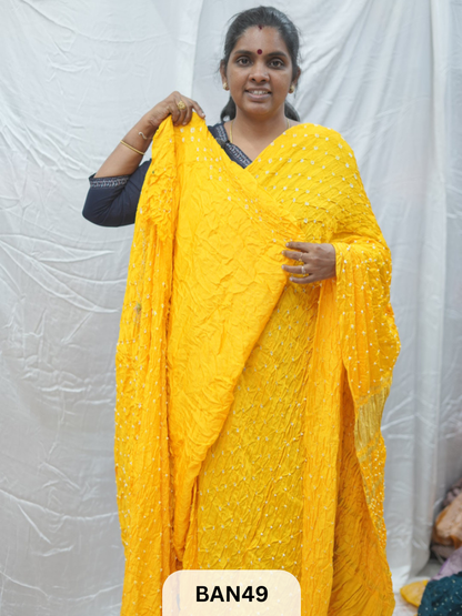 SEMI GAJI BANDHANI GHARCHOLA PALLU