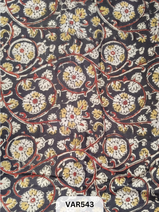 Kalamkari Hand printed - Fabric -2.5mtrs