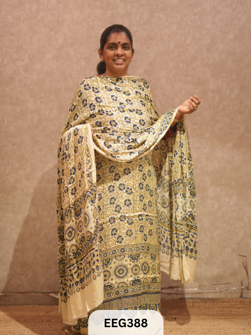 AJRAKH MODAL 2  PCS-UNSTITCHED