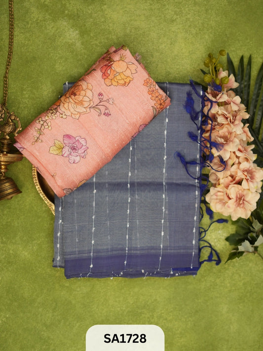 HANDLOOM MANGALAGIRI JUTE SILK + RAW SILK BLOUSE