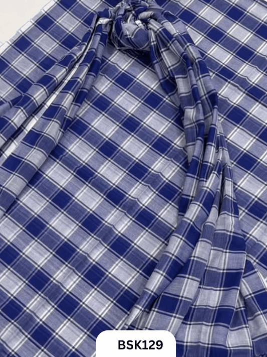 Mul Cotton Checks Top Duppata -2.5Mtr