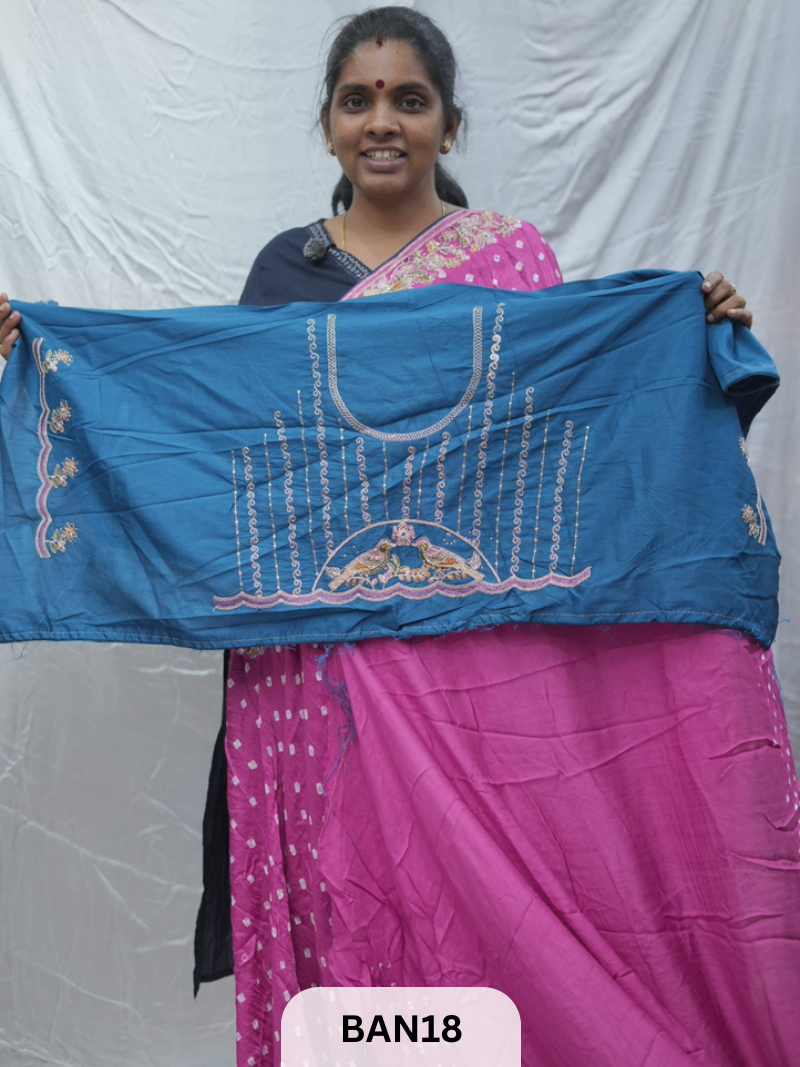 BANDHANI DESIGNER WORK WITH BANDHANI PALLU