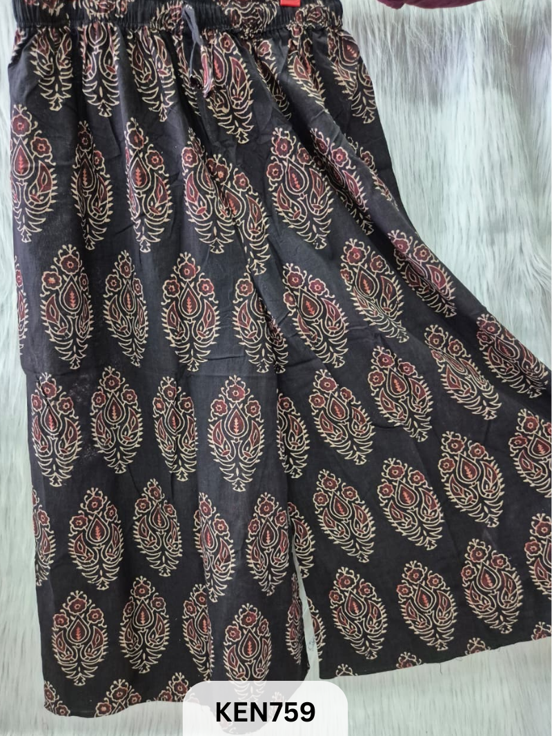 COTTON NATURAL PROCESS PALAZO (22-40INCH)
