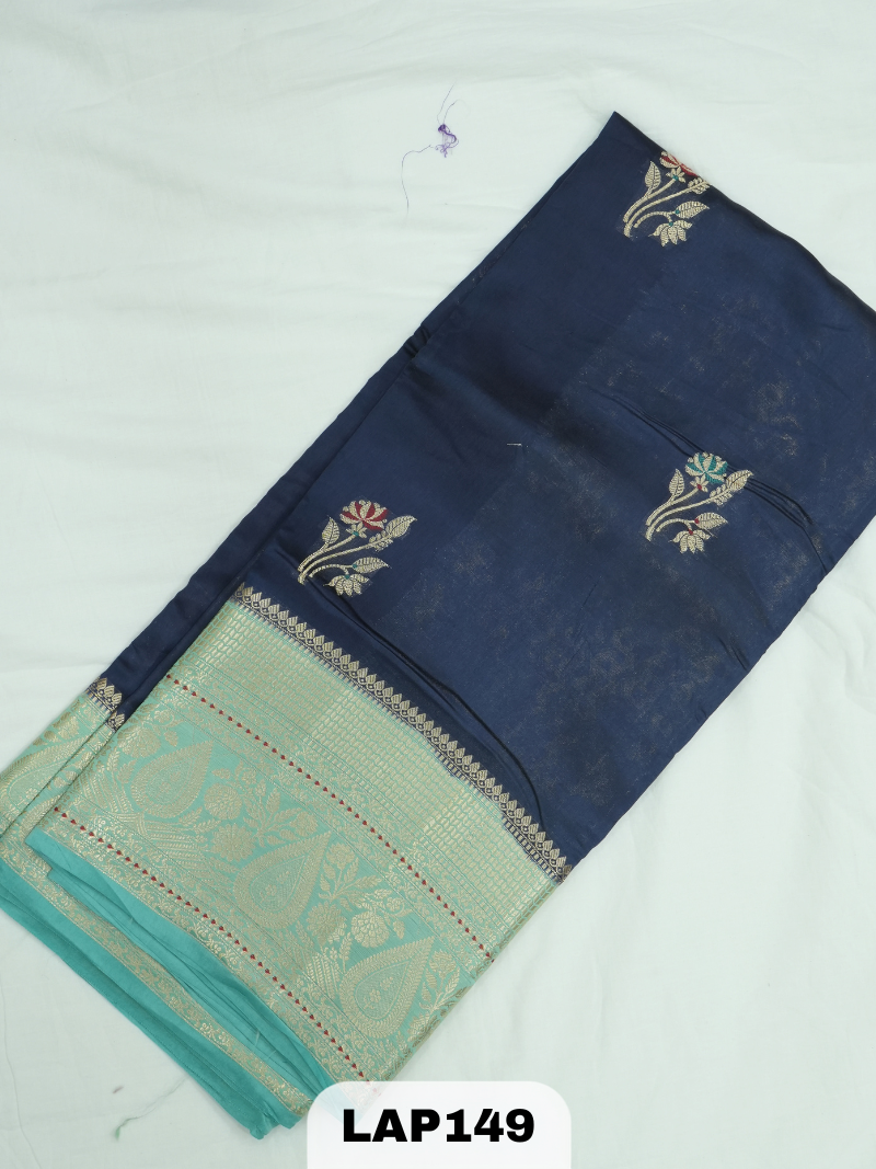 Banaras kora dupion silk saree