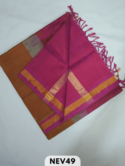 SMALL BORDER WITH BODY BUTTA SILK COTTON SAREE