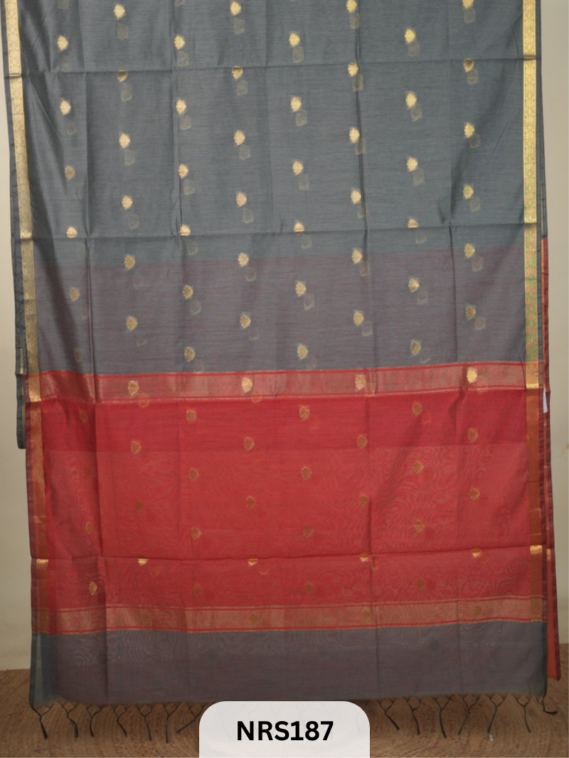 CHANDERI INSPIRED MAHESWARI SAREE