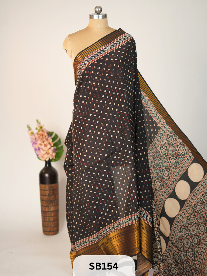 CHENNURI SILK WITH KANCHI BORDER