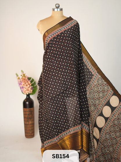 CHENNURI SILK WITH KANCHI BORDER