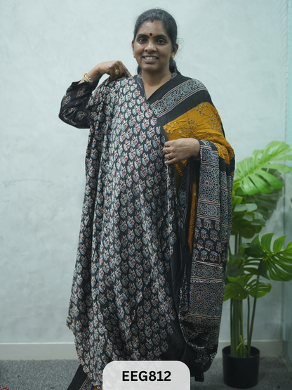 MODAL AJRAKH BANDHEJ SAREE