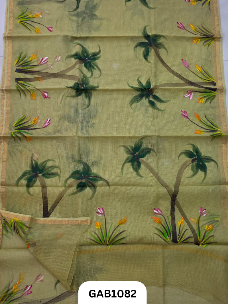 Bagru Handblock Print Kota Doria Saree