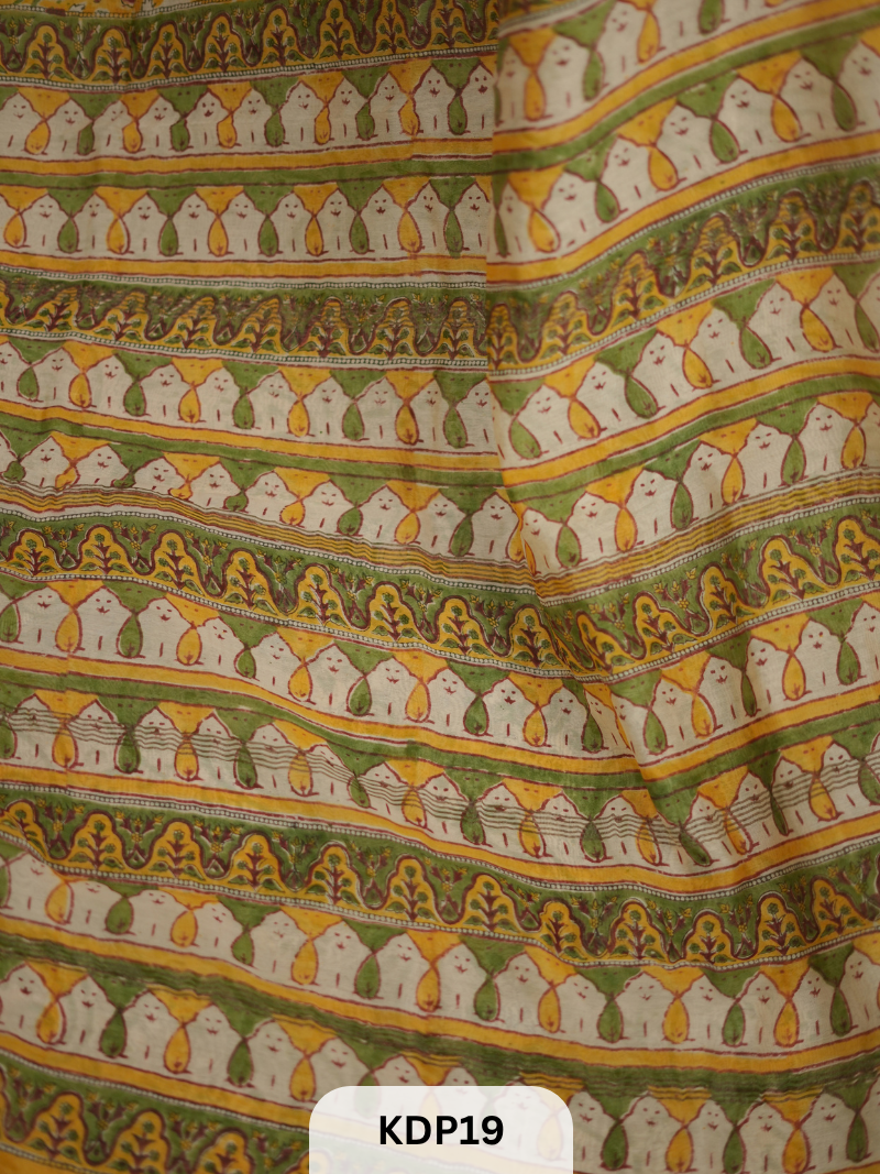 Maheshwari Sanganer Hanblock Print Saree