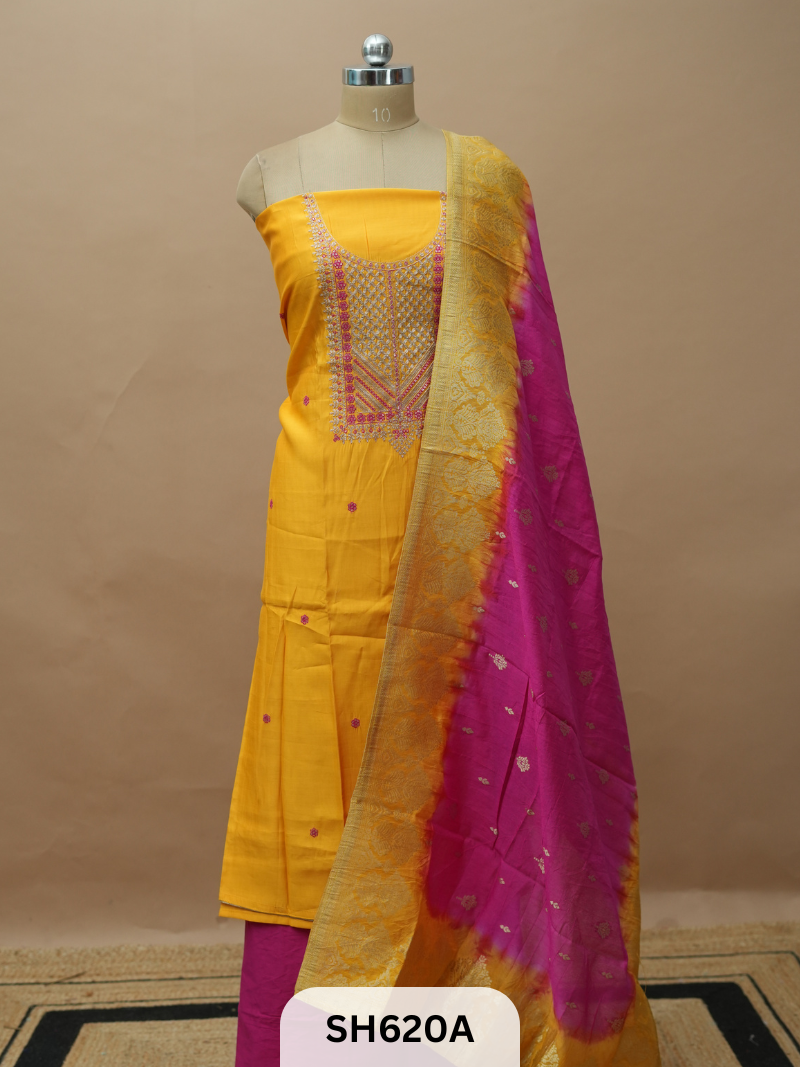 DESIGNER SALWAR SUIT WITH EMBROIDARY WORK & RICH DUPPATA