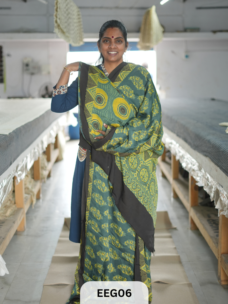AJRAKH MODAL SAREE