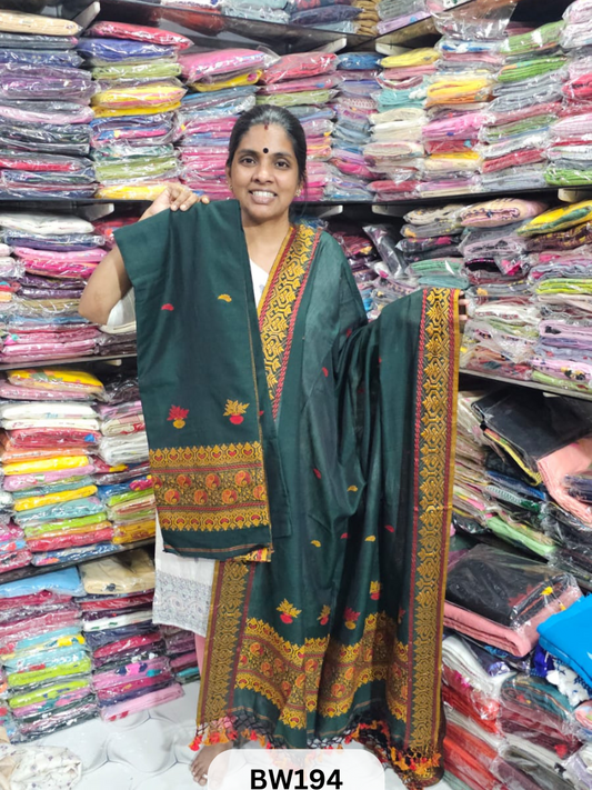 PURE 100 COUNT BENGAL COTTON WITH BHUJODI STYLE WEAVE | SOFT COTTON