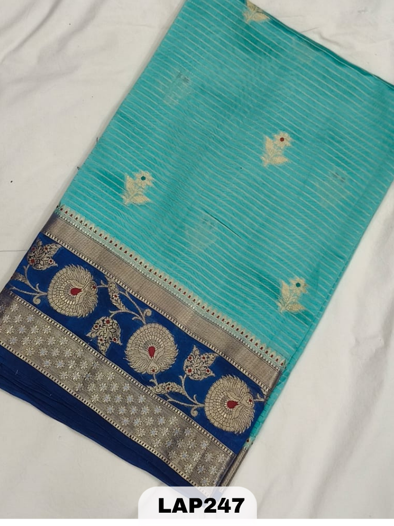 Banaras kora dupion silk saree